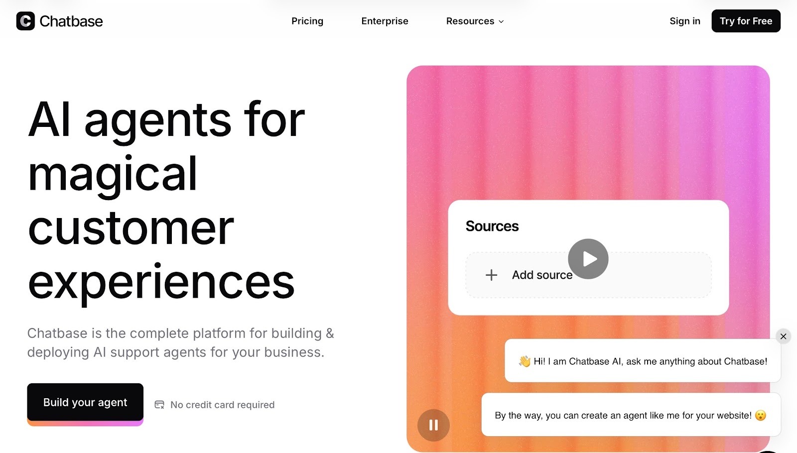 Chatbase interface — screenshot 1