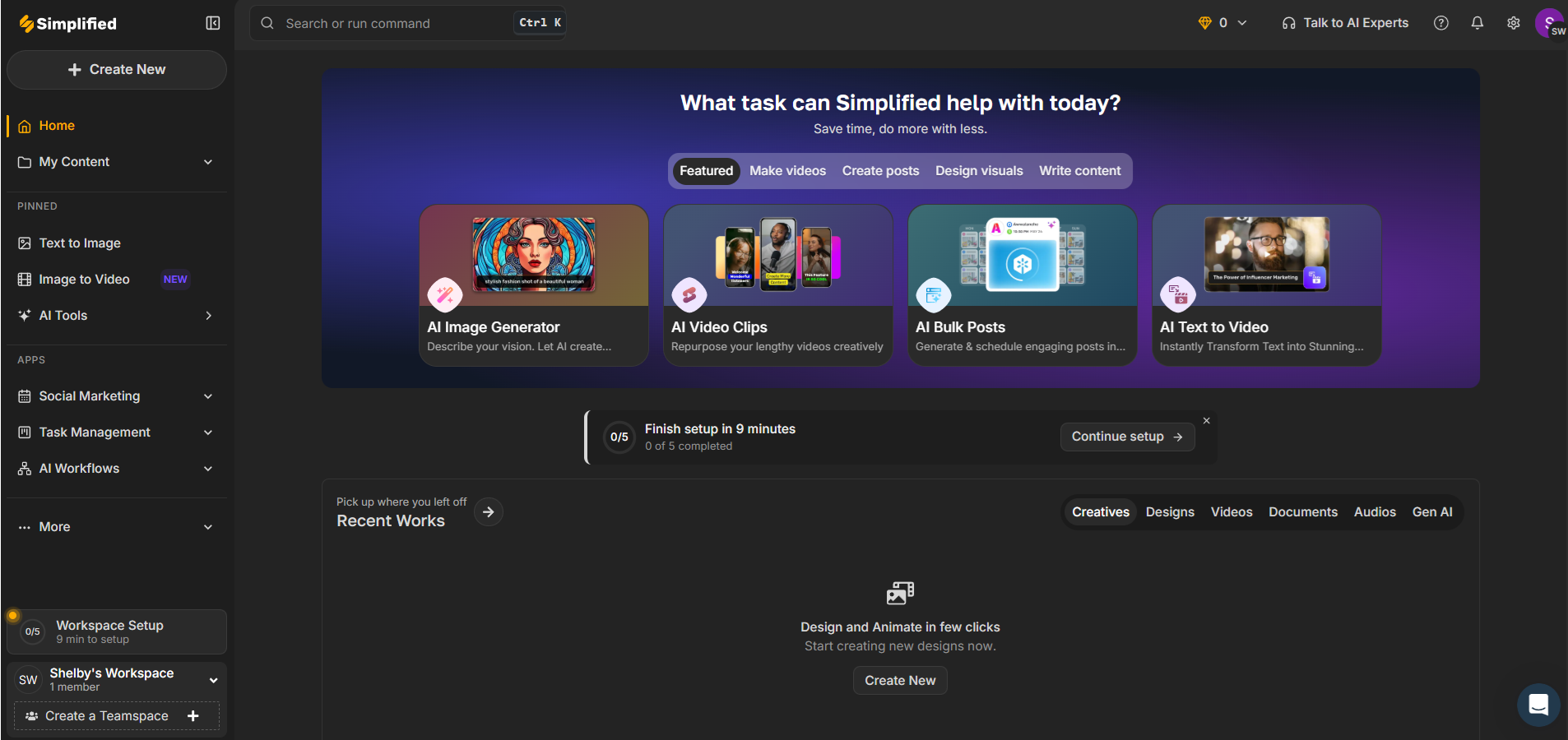 Simplified — UI screenshot from hands-on testing