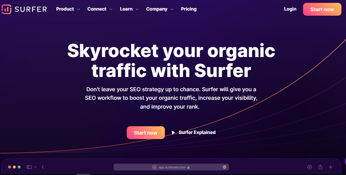 Surfer SEO — UI screenshot from hands-on testing